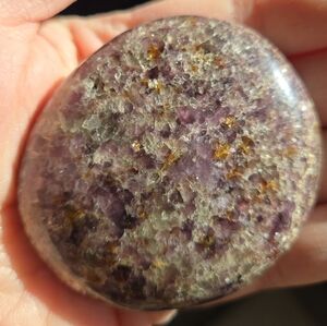 Lepidolite Palm Stone